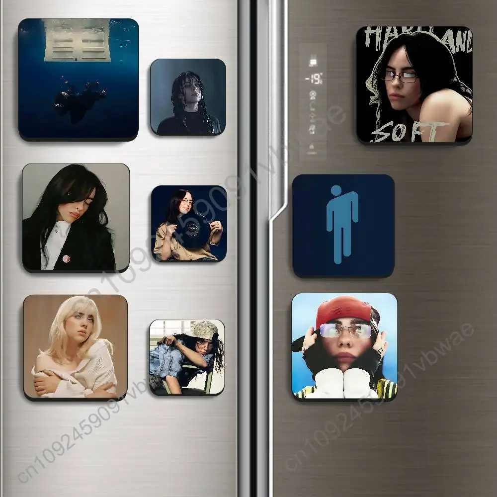 HIT ME HARD AND SOFT Billie Eilish Magnetic Sticker Fridge Magnets No Falling Off Fit for Refrigerators All Metal Surfaces
