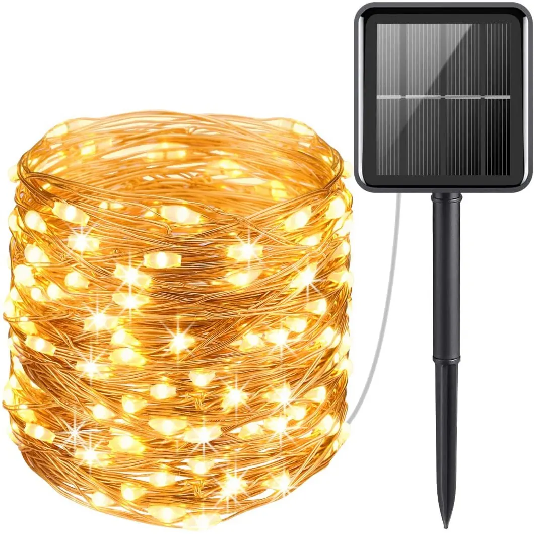 Solar LED Light Outdoor Waterproof Fairy Lights String Christmas Halloween Decoration Festoon Garden Led Lamp Party Supplies