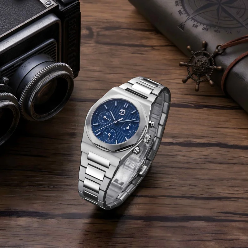 BETTIMER 2024 นาฬิกาผู้ชายใหม่ B8002 ธุรกิจหรูหรา ST1903 Sapphire สแตนเลสนาฬิกา BGW-9 reloj hombre