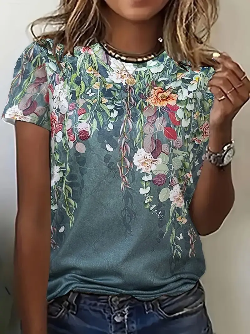 Minimalist V-neck pullover short top, soft and skin friendly basic casual T-shirt