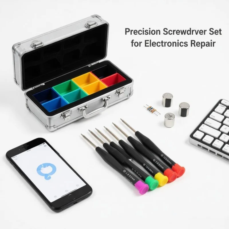 Destornillador de Precisión con Punta Magnética, Destornillador Pequeño para Reparación de Tablets, Smartphones Samsung, Laptops, Relojes, Cámaras y Gafas