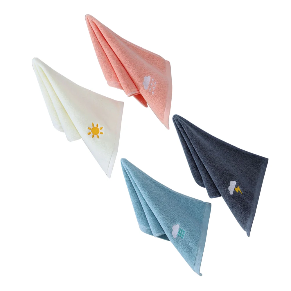 

4 шт., длинное хлопковое детское полотенце, ультрасохнущие детские банные полотенца, детские мочалки, тряпки для отрыжки, мочалки для новорожденных