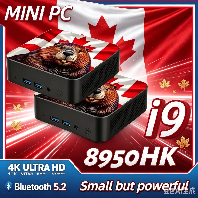 Pc Gaming Usa - Mini PC Desktop Slim con Bandiera