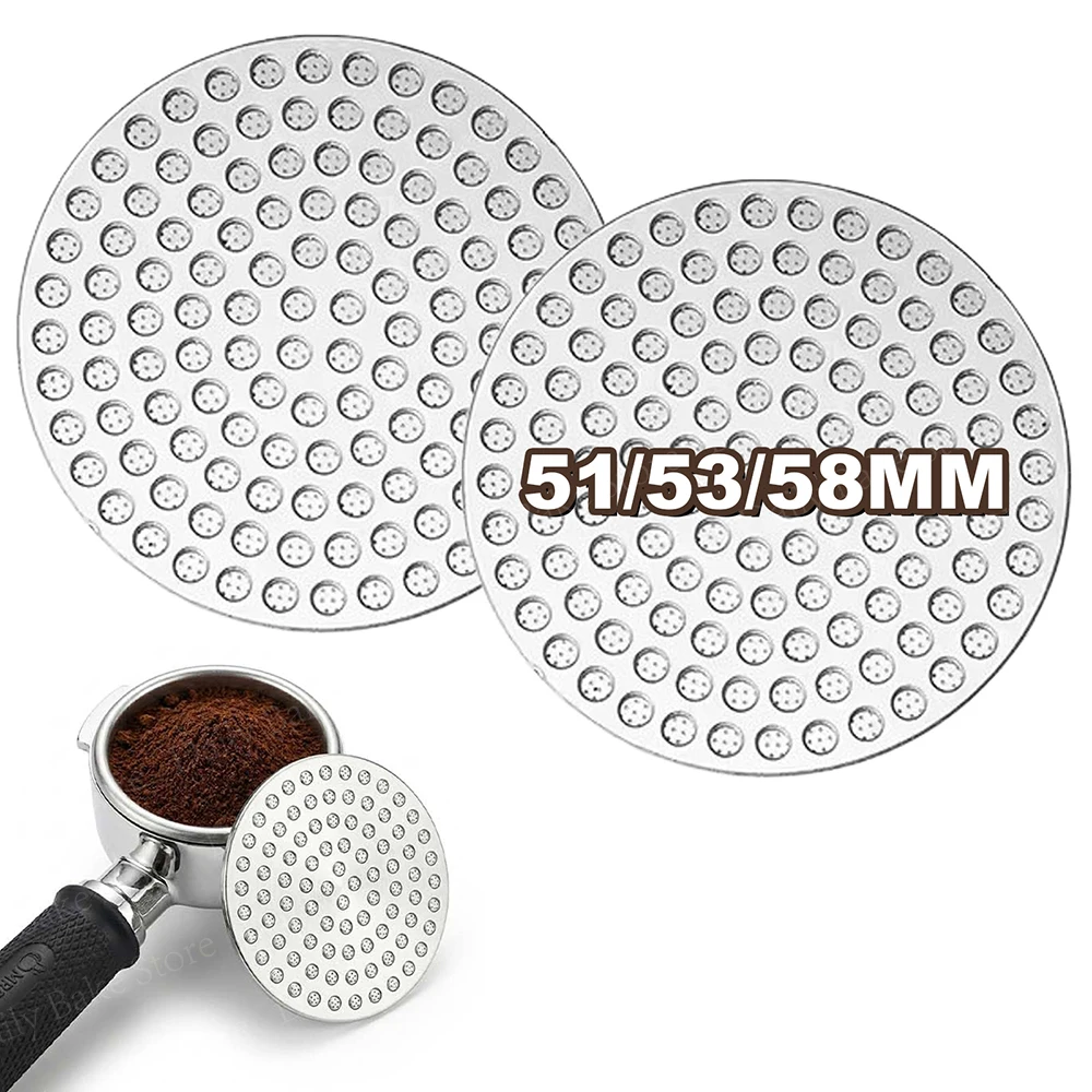 Espresso Puck Screen 51/53/58mm, Made of 304 Stainless Steel, 0.8mm Thick Espresso Strainer for Portafilter, Barista Accessories