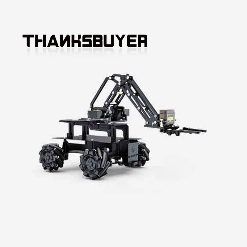 

Robot Car Parts w/ Motors & 3DOF Robot Arm for 3-Mode Smart Cars (Differential + Ackerman + Mecanum)
