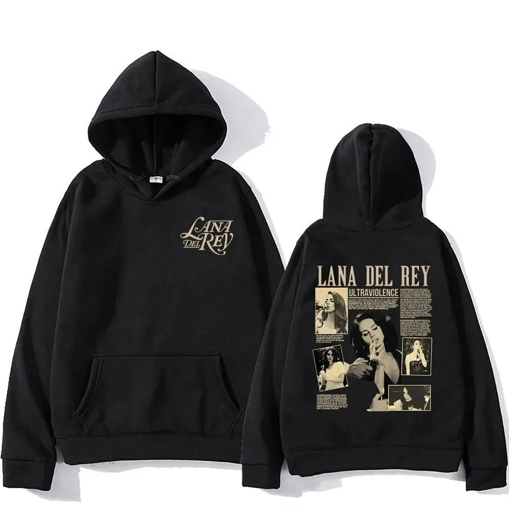 Sudaderas con capucha de Lana Del Rey para hombres y mujeres, Sudaderas con estampado gráfico de cantante para fanáticos, ropa informal de manga larga, Sudadera con capucha de Hip Hop