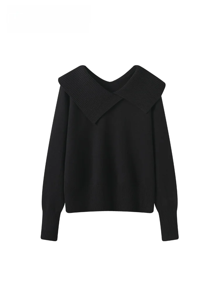 

Loose V-Ne Long Sve Knitted Sweater Women's plus Size Early Spring New Sle Korean Sle Polyester Fiber Casual Wear