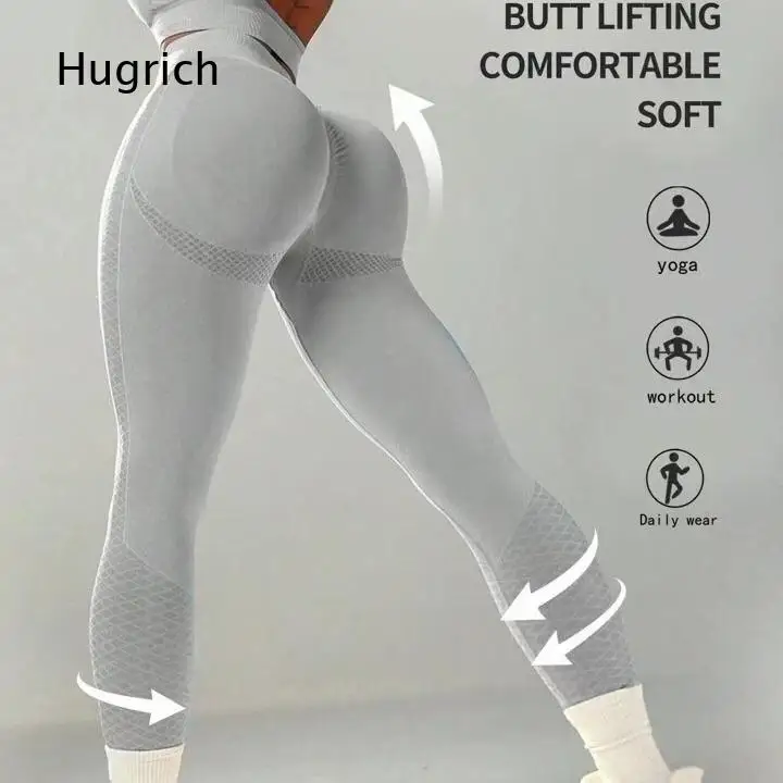 Women's High Waist Seamless Yoga Leggings with Butt Lifting Design Stretchy Soft Workout Pants for Gym Running Fitness Training