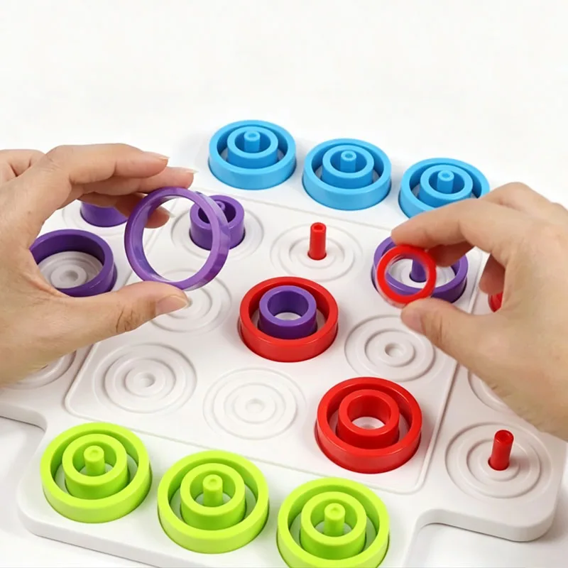 Circle Ferrule Puzzle Strategy Board Games For Adults & Kids Logical Thinking Training Educational Toys Family Party Gifts view 2