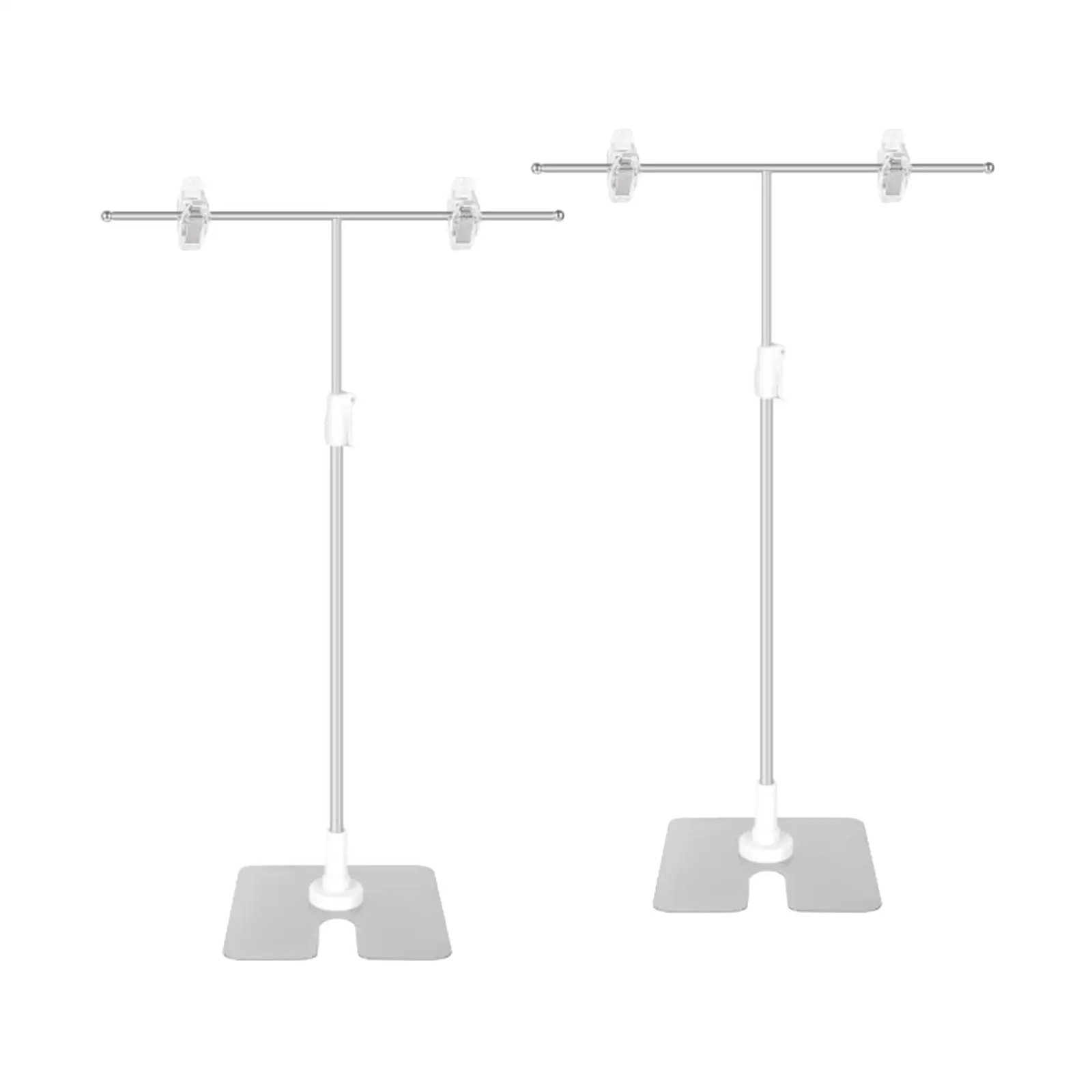

2Pcs Adjustable Poster Stand Banner Holder Sturdy Versatile Steel Banner Stand for Restaurants Exhibition