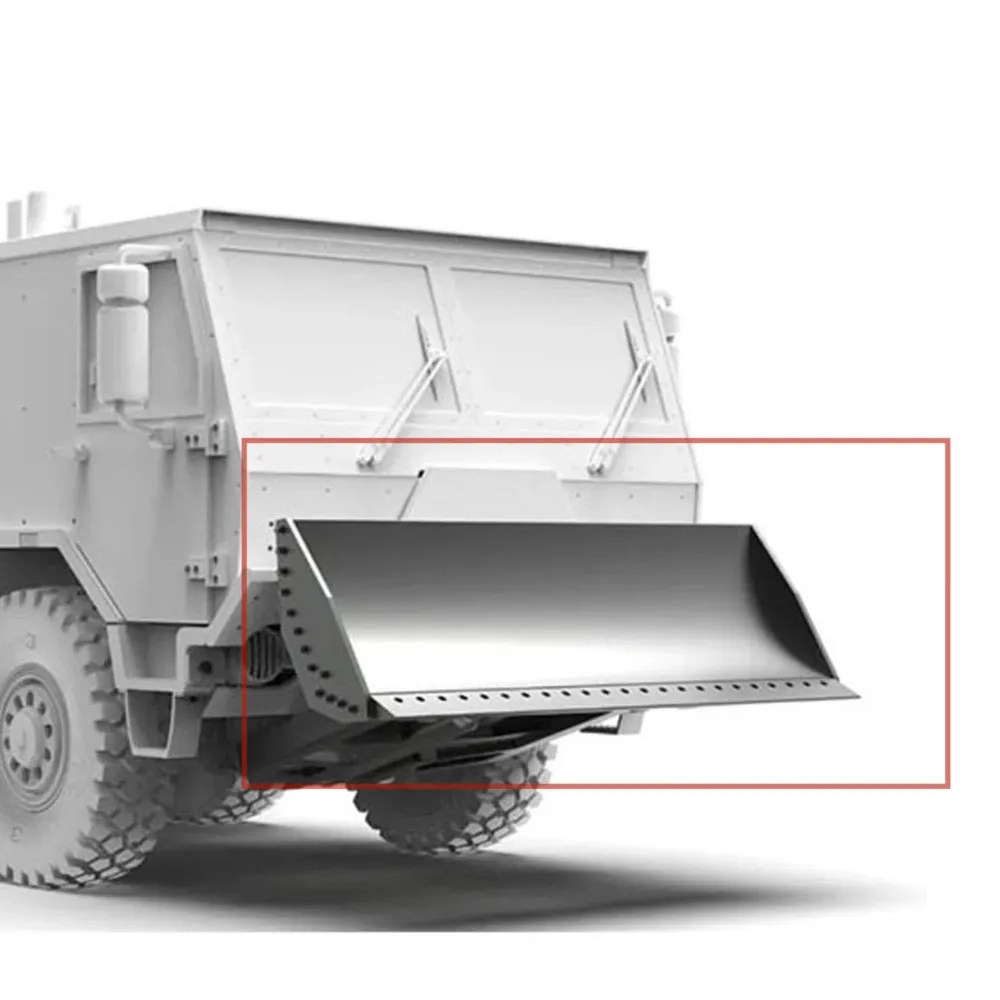 Alloy Snow Blade W/Stainless Steel Servo RC Upgrade Parts for Toys 1:18 RC Crawler CAPOCUB3 Tatra RC Transport Vehicle