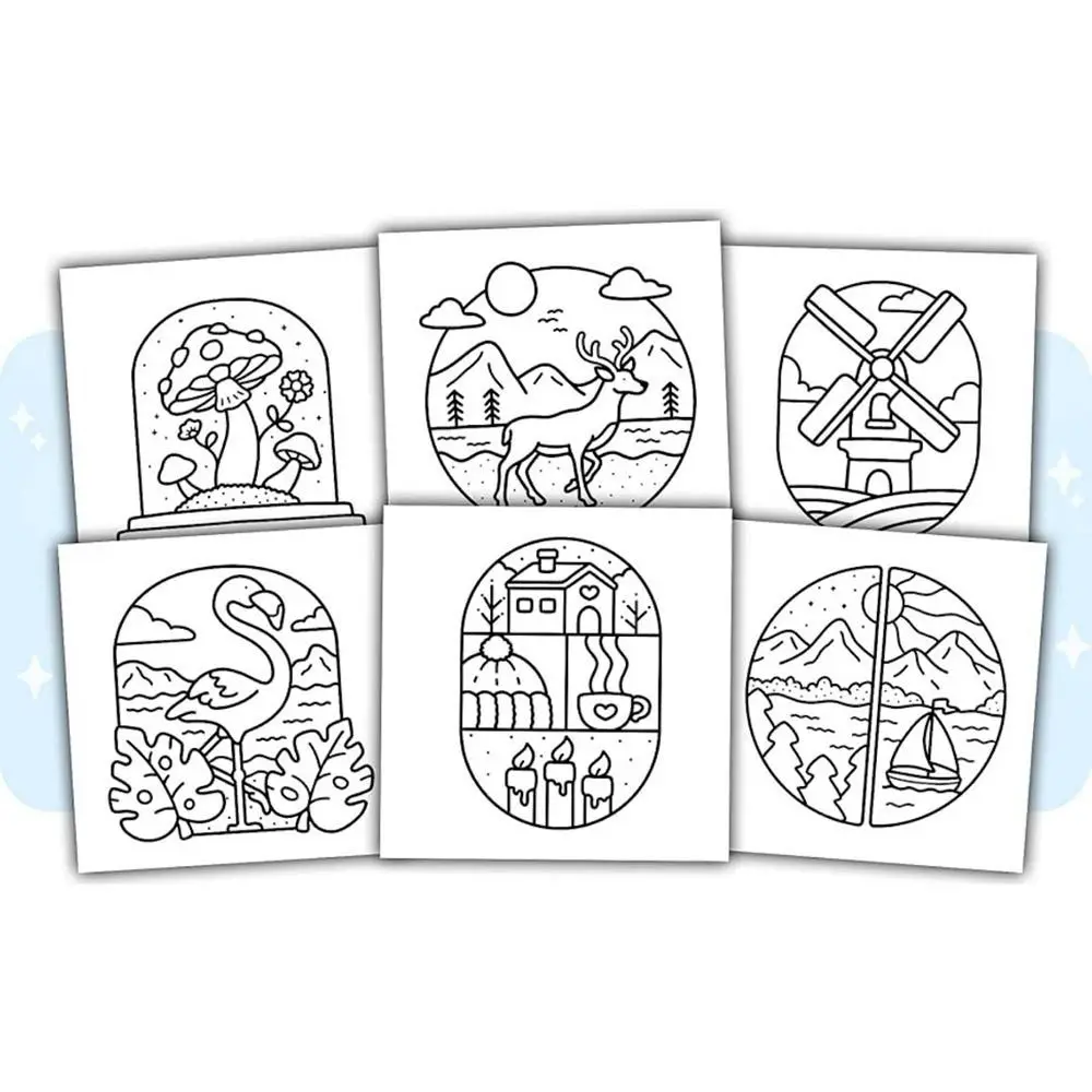 Simpatico cartone animato da colorare Libro educativo antistress Libro in brossura Pittura Regalo Giocattolo da disegno Montessori per adulti e adolescenti