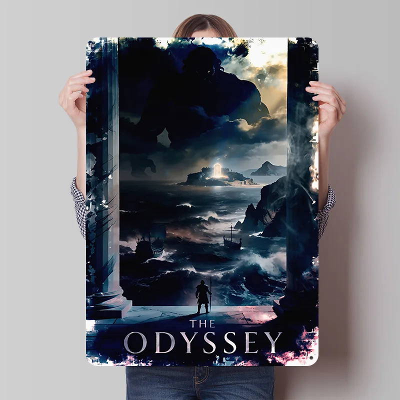 Der Odyssee-Film Druckposter Maßgefertigte Retro-Wandkunst Vintage Metallschilder für Männerhöhle-Dekoration Wohnkultur-Artikel Haus