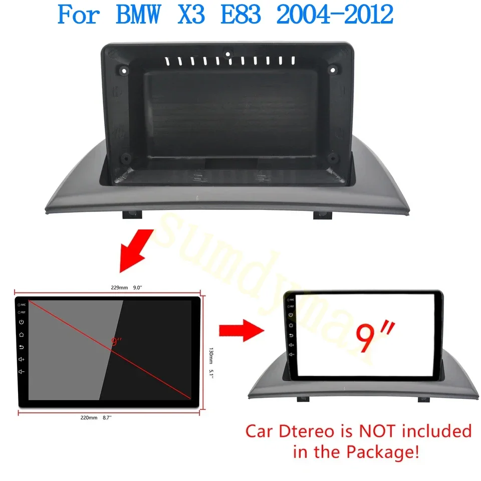 

Автомобильный мультимедийный плеер Android, рамка радио панели для BMW X3 E83 2004-2012 2din, комплект кабелей для приборной панели
