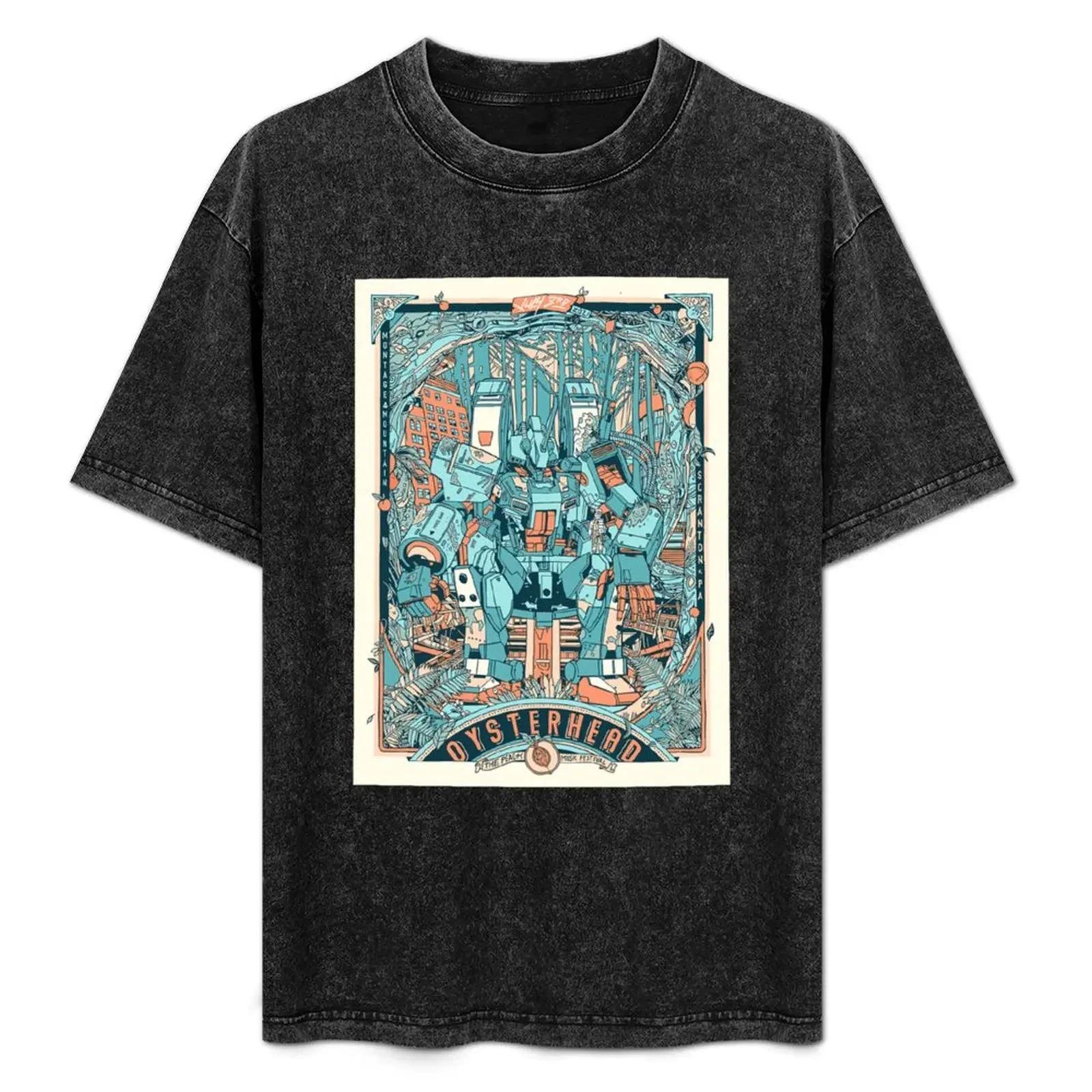 

Oysterhead Peach Music Festival 2021 T-Shirt man t shirt cotton high quality t shirt man casual T-Shirt