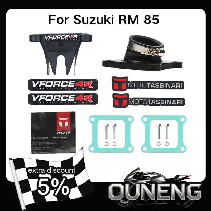 

VForce V-force 4 V4R83A-i With Intake Manifold Reed Valve For Suzuki RM 85 2002-2019 Satria 120 Ru 2t Lumba Hiu Rm Rm85 RM85L