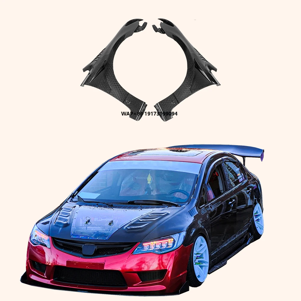 

Для Honda Civic Type R FD2 Седан 4-дверный 2007-11: Карбоновые крылья JS Style Honeycomb