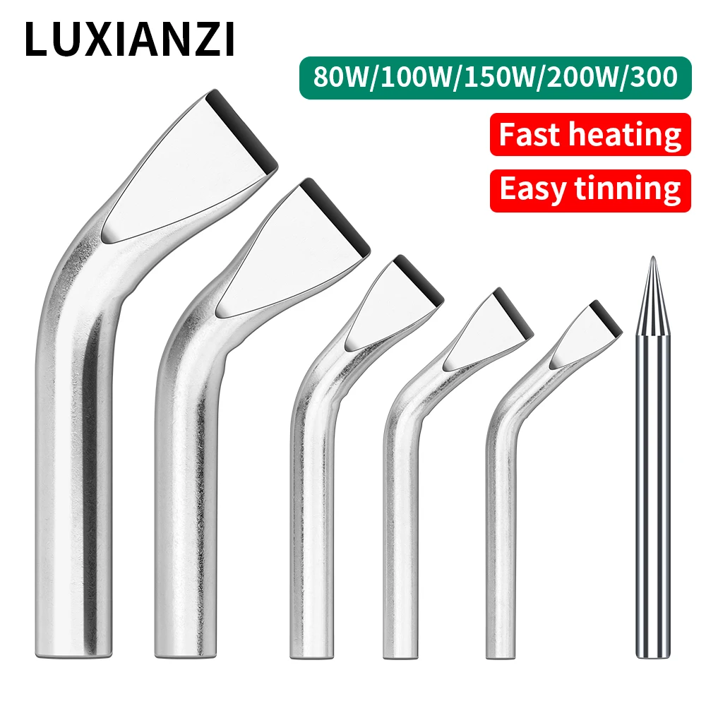 LUXIAN końcówki lutownicze o dużej mocy narzędzie do naprawy spawania 80 W/100 W/150 W zewnętrzne ogrzewanie elektryczne lutownica końcówka dłuta