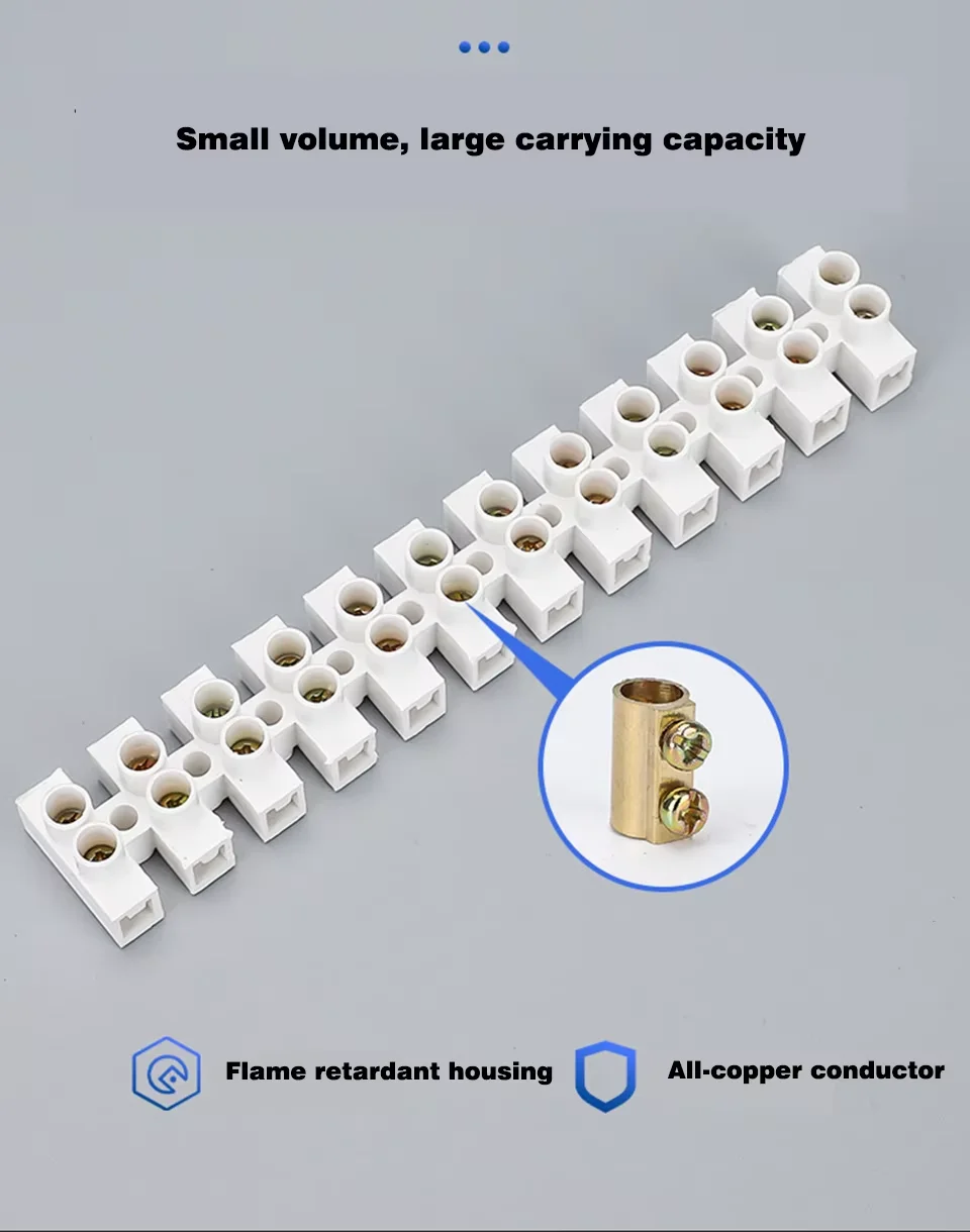 12 موقف البلاستيك محطة كتلة سلك موصل المسمار حاجز كهربائي قطاع X3-0512 X3-1012 X3-2012 X3-3012 X3-6012