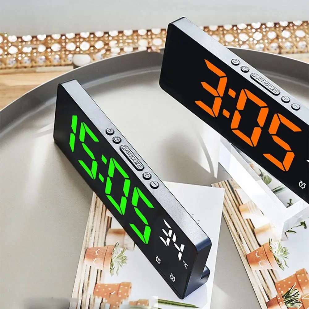 New Multi-functional Electronic Clock Backlight Home Digital LED Clocks Temperature Date 12/24H Display Table Clock for Bedroom