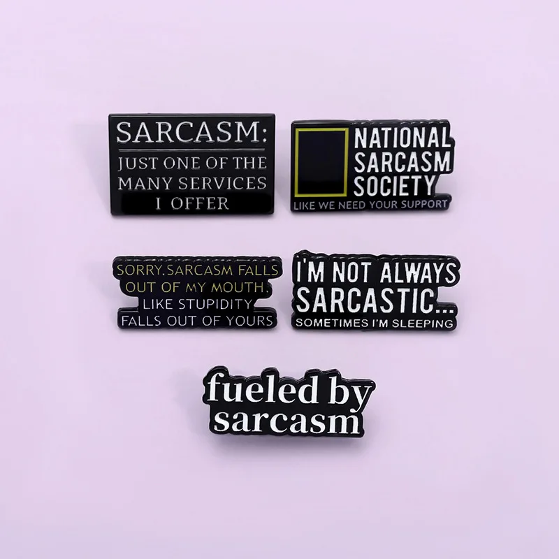 Creative Letters Brooch Y\'ALL NEED DATA,I\'M FINE,I AM OLDER THAN TNE INTERNET,SOBER MODE,MESSAGE READ Badges Punk Phrase Pins