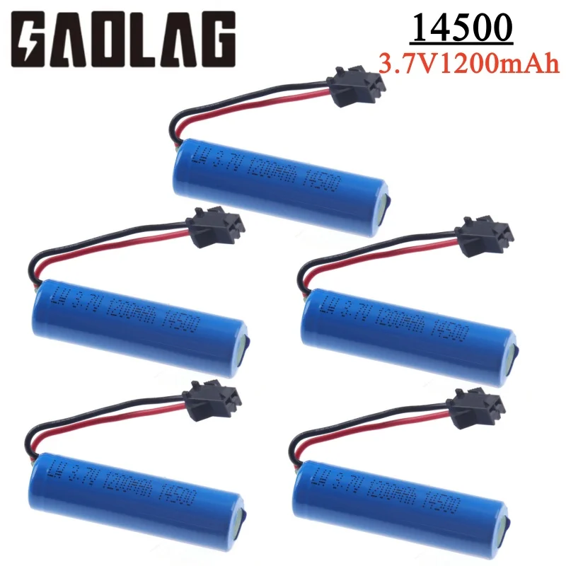 Batería lipo Original de 3,7 v y 1200mah para coche teledirigido JJRC C2 D828, piezas de coche teledirigido 14500 SM-2P, accesorios para juguetes