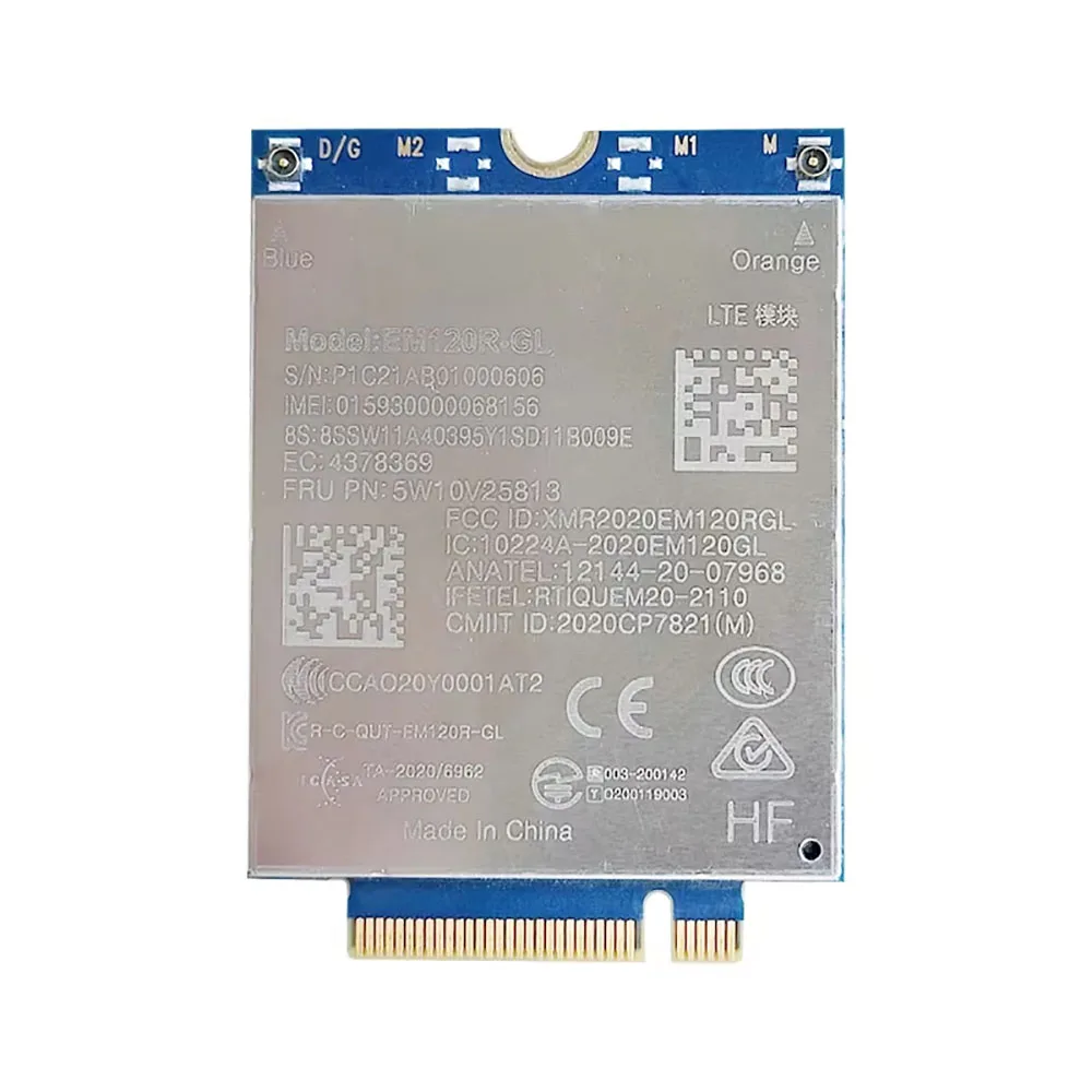 

EM120R-GL LTE-A Cat12 4G M.2 Module FRU 5W10V25813 For X1 Yoga 6th T14 T15 L14 L15 P14s P15s P15v T15p Gen2 laptop