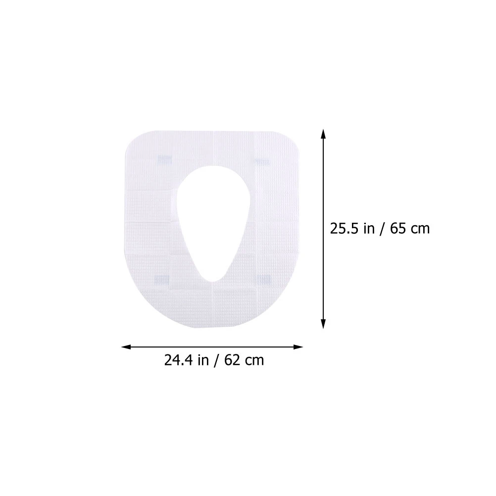 

30pcs Disposable Universal Toilet Seat Covers Waterproof Foldable Portable Cushions For Hotel Home Travel Outdoor Adhesive