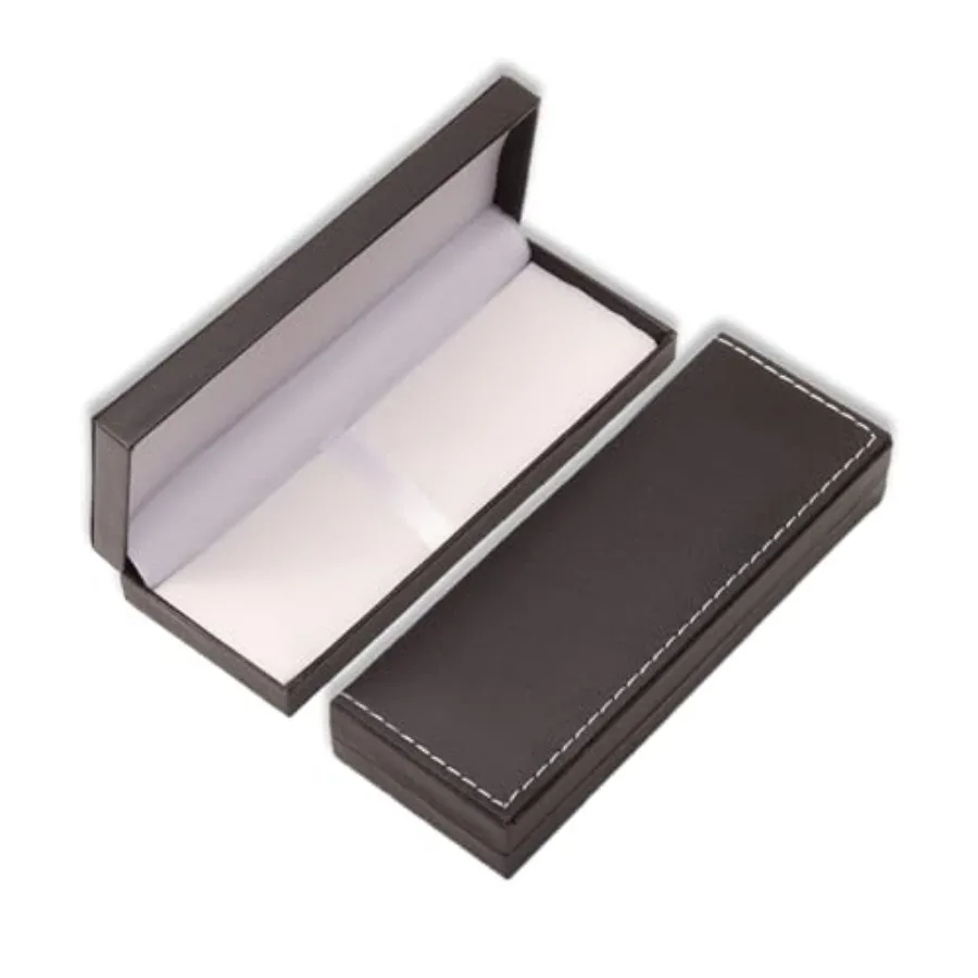 

Leather Pen Box Single Case Empty Rectangle Pen Boxes for Fountain and Ballpoint Pens Display Organizer Storage Case for Men an