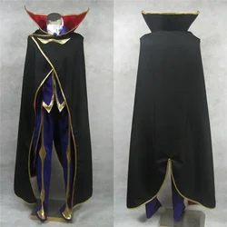 Code Geass Cosplay Lelouch Lamperouge Cosplay Costume ZERO Cosplay  Halloween Christmas Carnival Party Role Play Suit