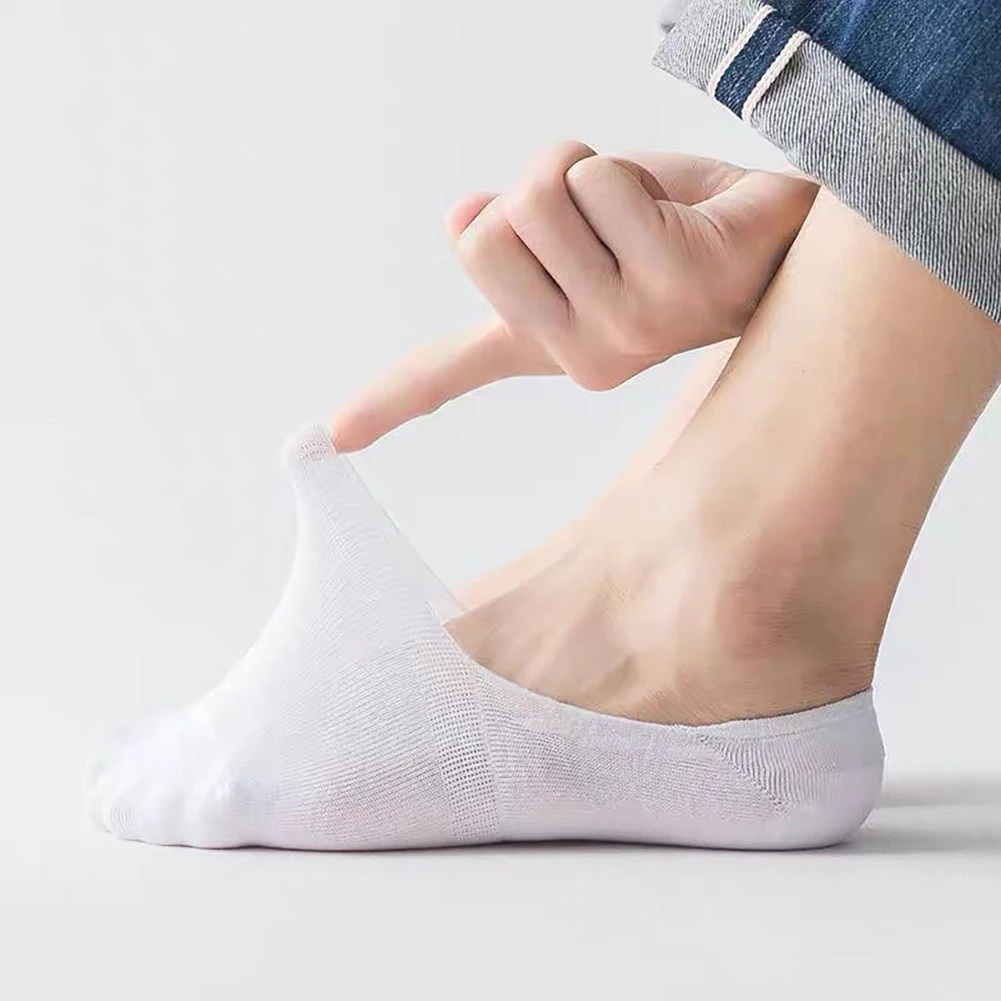 10/20pairs Non-Slip Liner Socks Low Cut Invisibles Socks Casual Cotton Breathable Comfortable Ankle Sock Slippers Sports Socks