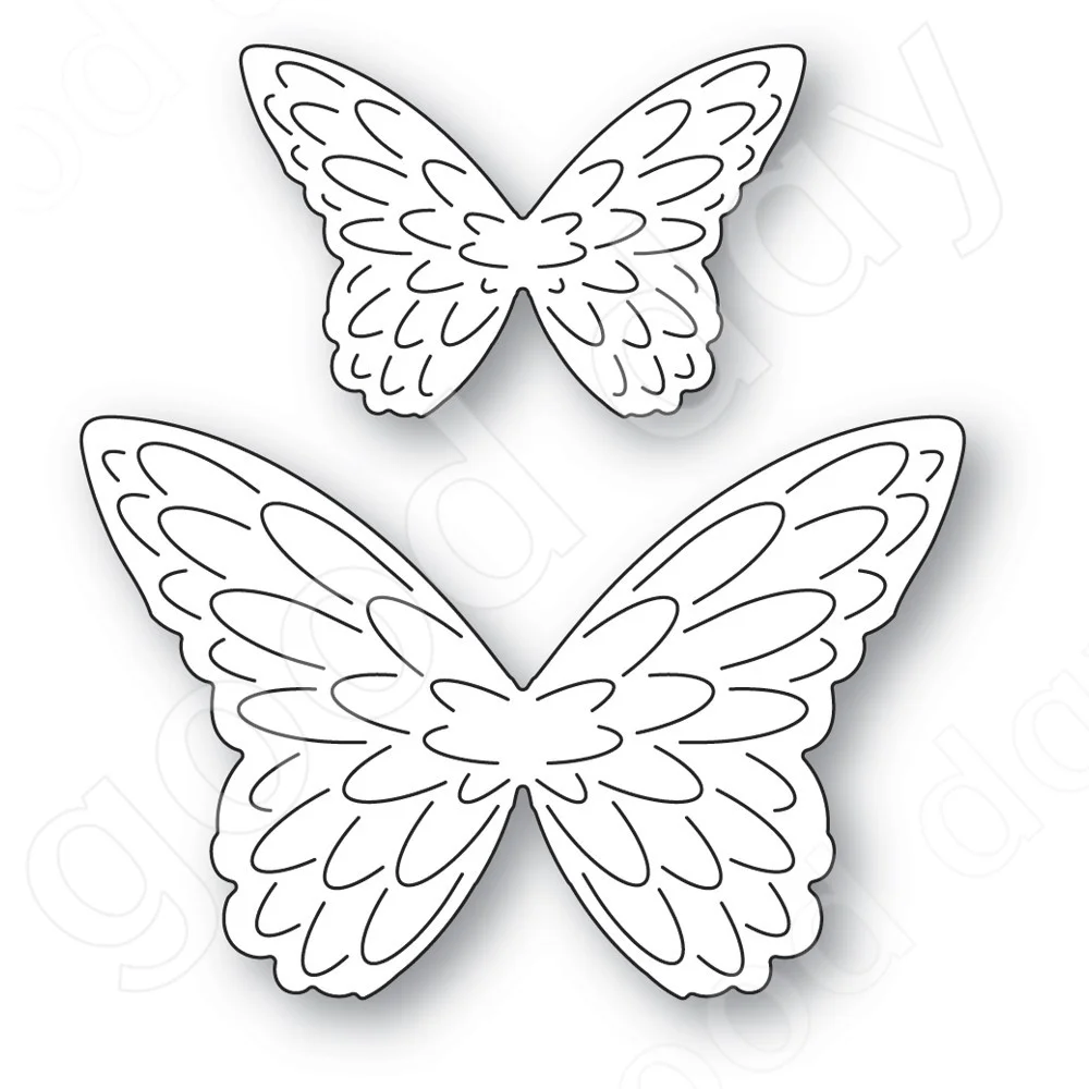 

2022 Arrival New Butterflies Metal Cutting Dies Scrapbook Used for Diary Decoration Template Diy Greeting Card Handmade