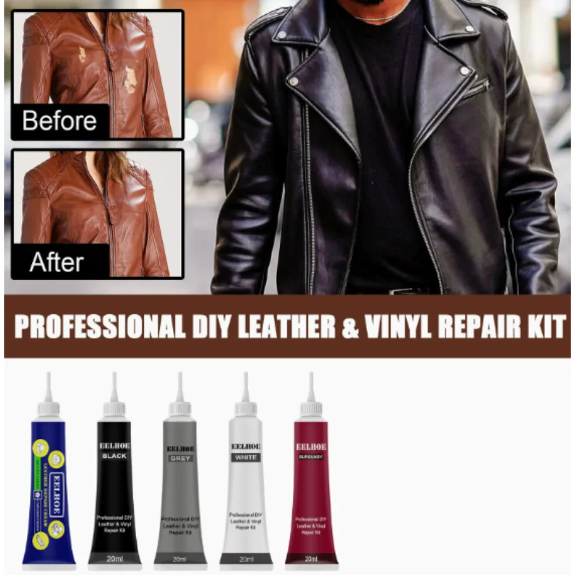 60ml Natural Leather Filler Repair Compound Auto Leather Restoring Paste Paintable Restoration Cream For Tears Crack Burns Holes