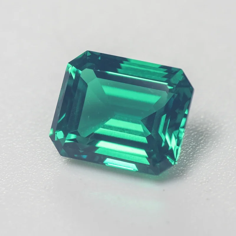 Top Lab Grown Columbia Emerald Gemstone Charms Beads Green Color Gemstones for Diy Jewelry Making Selectable AGL Certificate