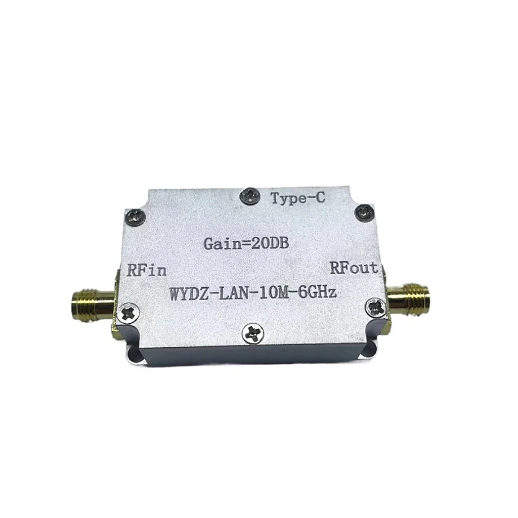 

TYPE-C LAN 10Mhz-6GHz High Flatness Amplifier Gain 20DB RF Signal AMP FOR HAM SDR Software Radio FM Radio