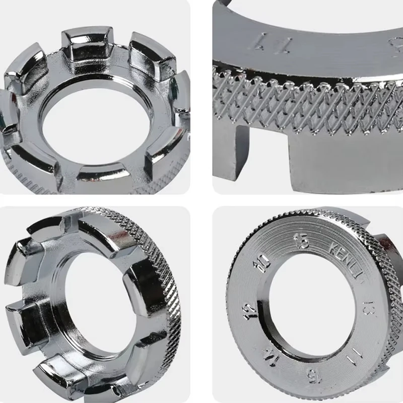 1 قطعة دراجة تكلم وجع لإصلاح الدراجة وتثبيت الإطارات دراجة هوائية جبلية تكلم أداة مجموعة-8 قطع الفضة وجع مجموعة