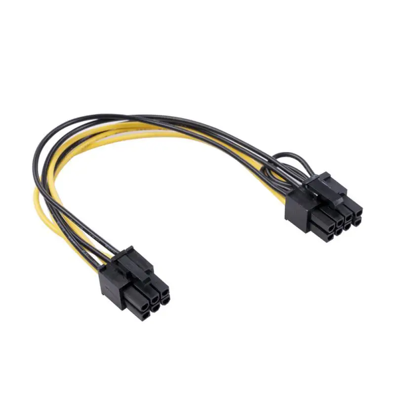 PCI-Express PCIE 6 Pin To Dual 8 (6+2) Pin VGA Graphic Video Card Adapter Power Supply Cable Pci-e Power Cable 20cm
