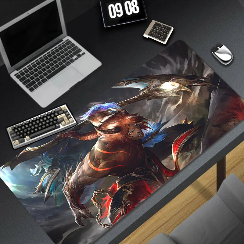 Imagem -02 - Shieda League of Legends Gaming Mouse Pad Acessórios Gamer Grande Borracha Mousepad Esteira de Mesa Estendida Não-deslizamento pc Mouse Mats