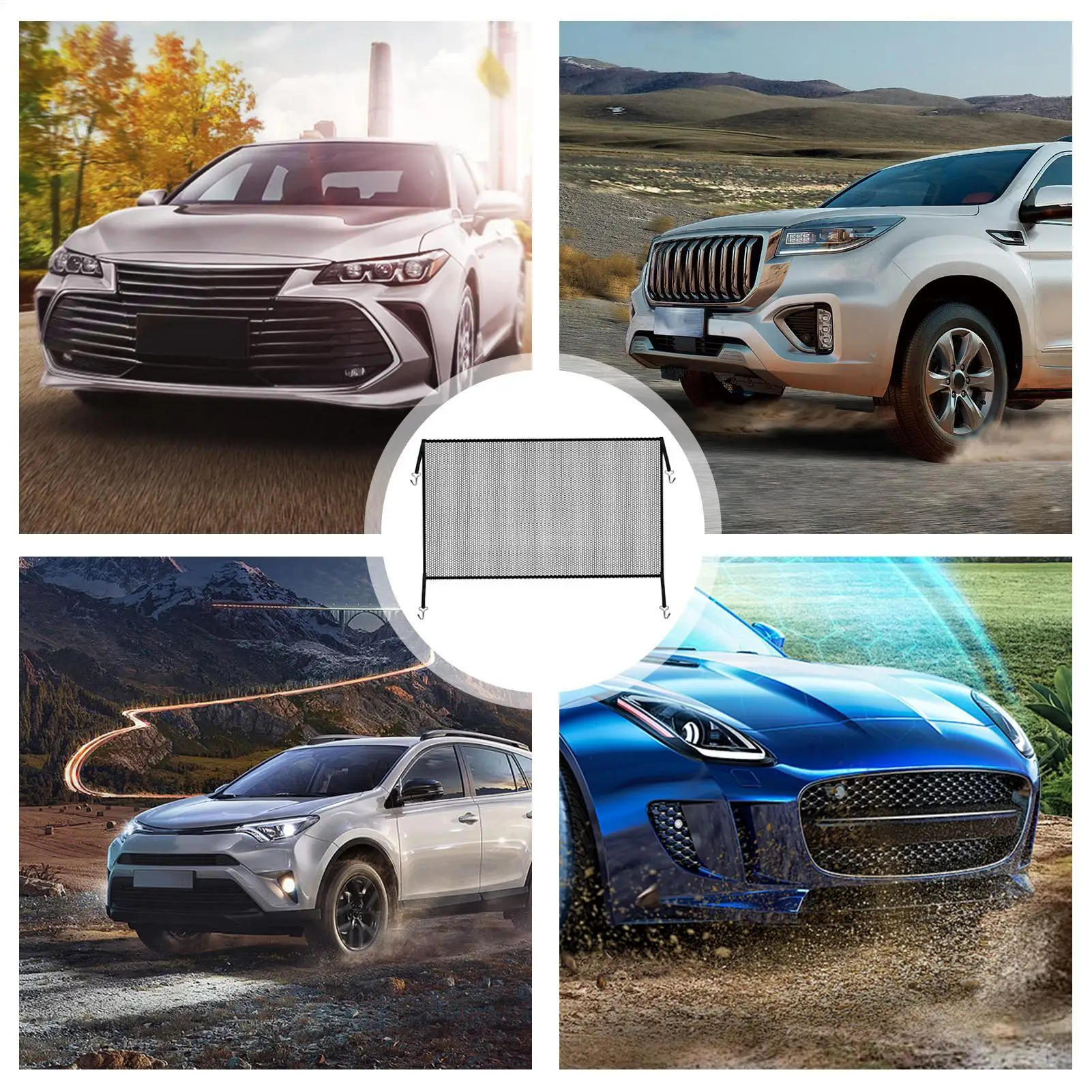Multifunctional Grille Mesh Spoiler Bumpers Vent Car Pickup Truck Grill Insert Durable Protective Net Universal Car Accessories