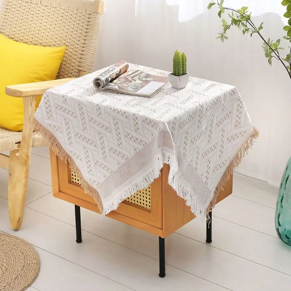

1Pcs 50x50cm 90x90cm Lace Tablecloth Dustproof Small Size Table Cloth Round Table Square Table Table Cover Household Appliance