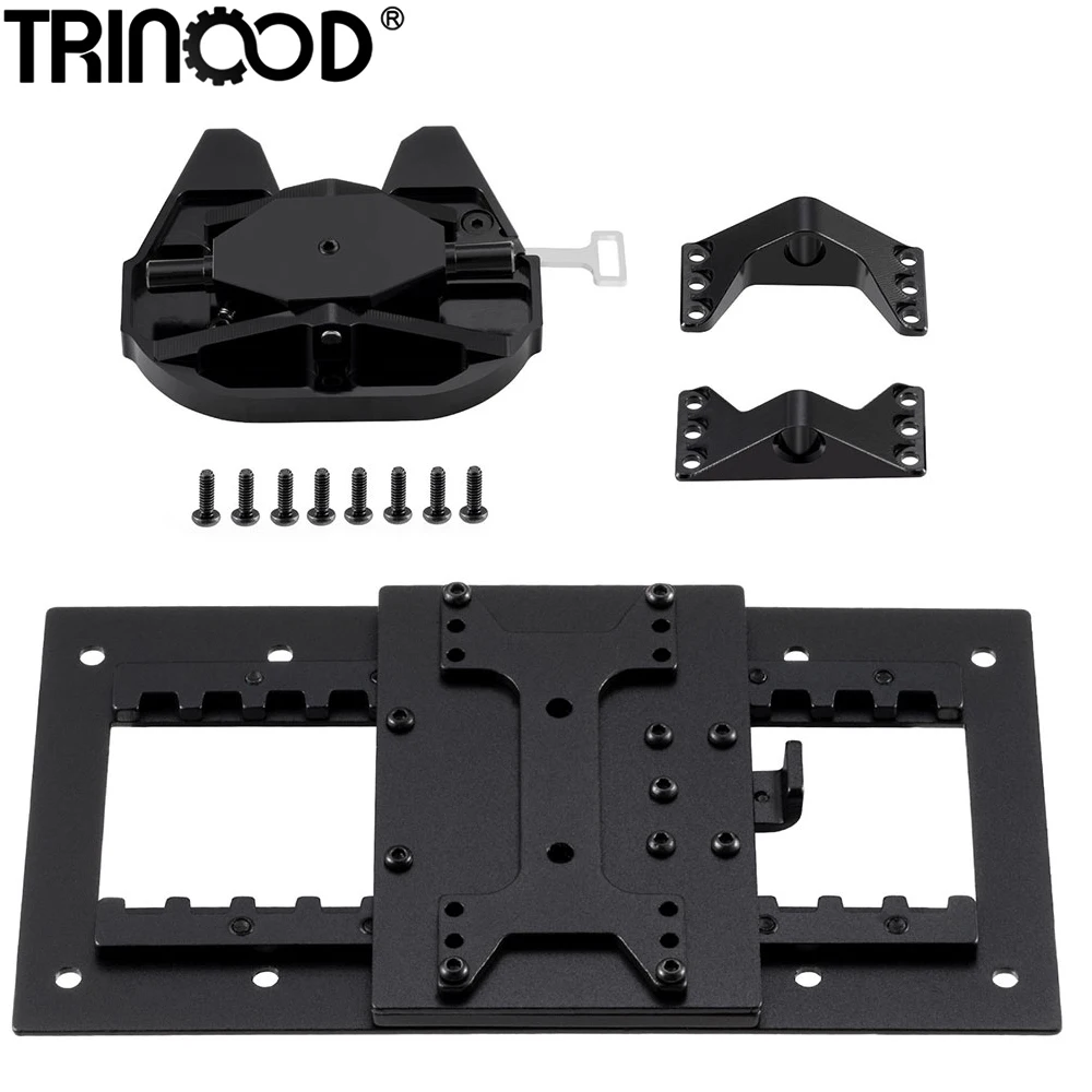 

TRINOOD металлическое основание шлифовального диска, подвижное пятое колесо для 1/14 тягача Tamiya, радиоуправляемого инженерного автомобиля, автомобили