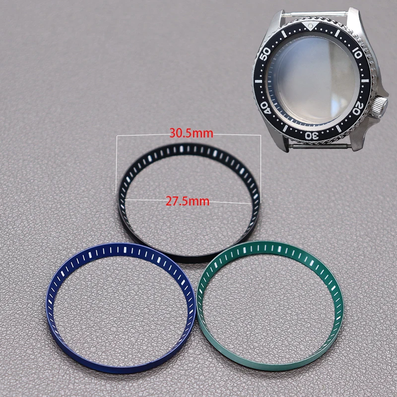 

30.5mm Watch Chapter Rings Fit Seiko SKX007 SKX009 SKX013 Japan SKX samurai mod Turtle Cases Replace Accessories Watches Parts