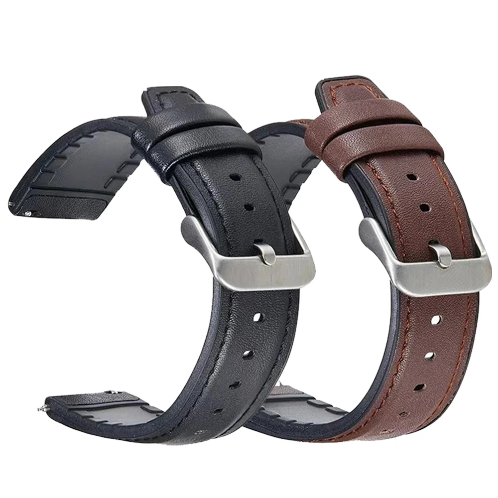 22 مللي متر حزام ل Garmin Venu 4 45 مللي متر Venu 3 2 Forerunner 570 47 مللي متر 265 255 هواوي GT6 6Pro 46 مللي متر Smartwatch الجلود + سوار سيليكون