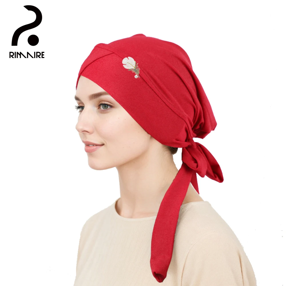 

Red Muslim Hijab Caps with Brooch Set High Quality Solid Islam Women Hats Newest Head Cover Clips Gifts Daily Wholesale RIMAIRE