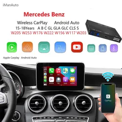 Wireless CarPlay Android Auto for Mercedes Benz C GLC S Class W205 W222 2015-2018 Mirror Link AirPlay Rear Camera Function