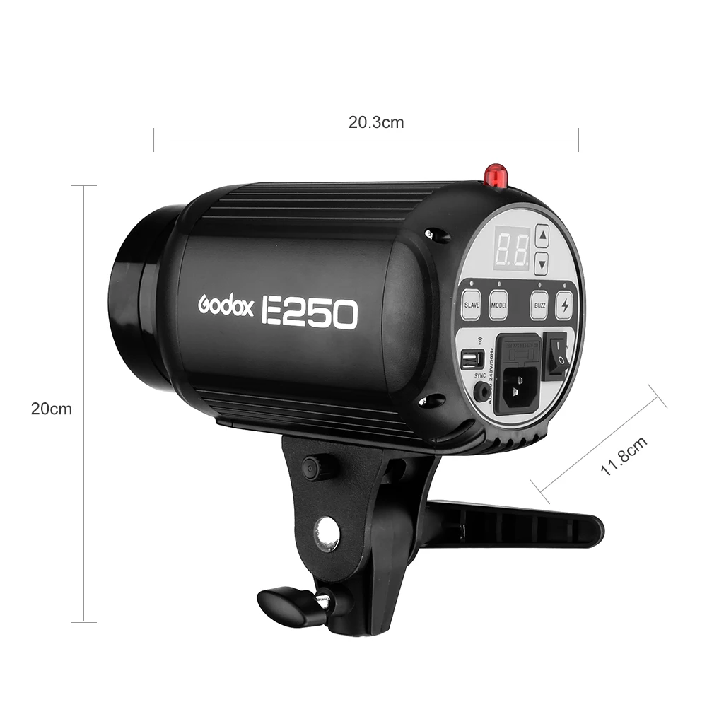 Godox E250 250Ws E300 300Ws Photography Studio Flash Strobe Flash Speedlite Lamp Light Head Highlight 110 v/220 v