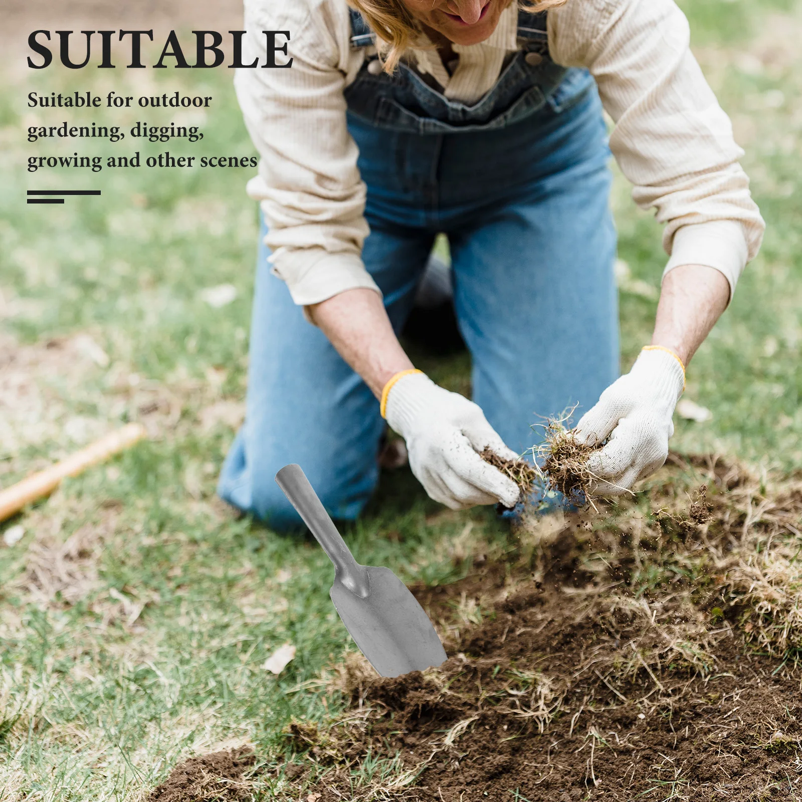 

Gardening Shovel Thickened Iron Durable Hand Trowel Lightweight Outdoor Digging Spade Versatile Gardening Tools Accessories Soil