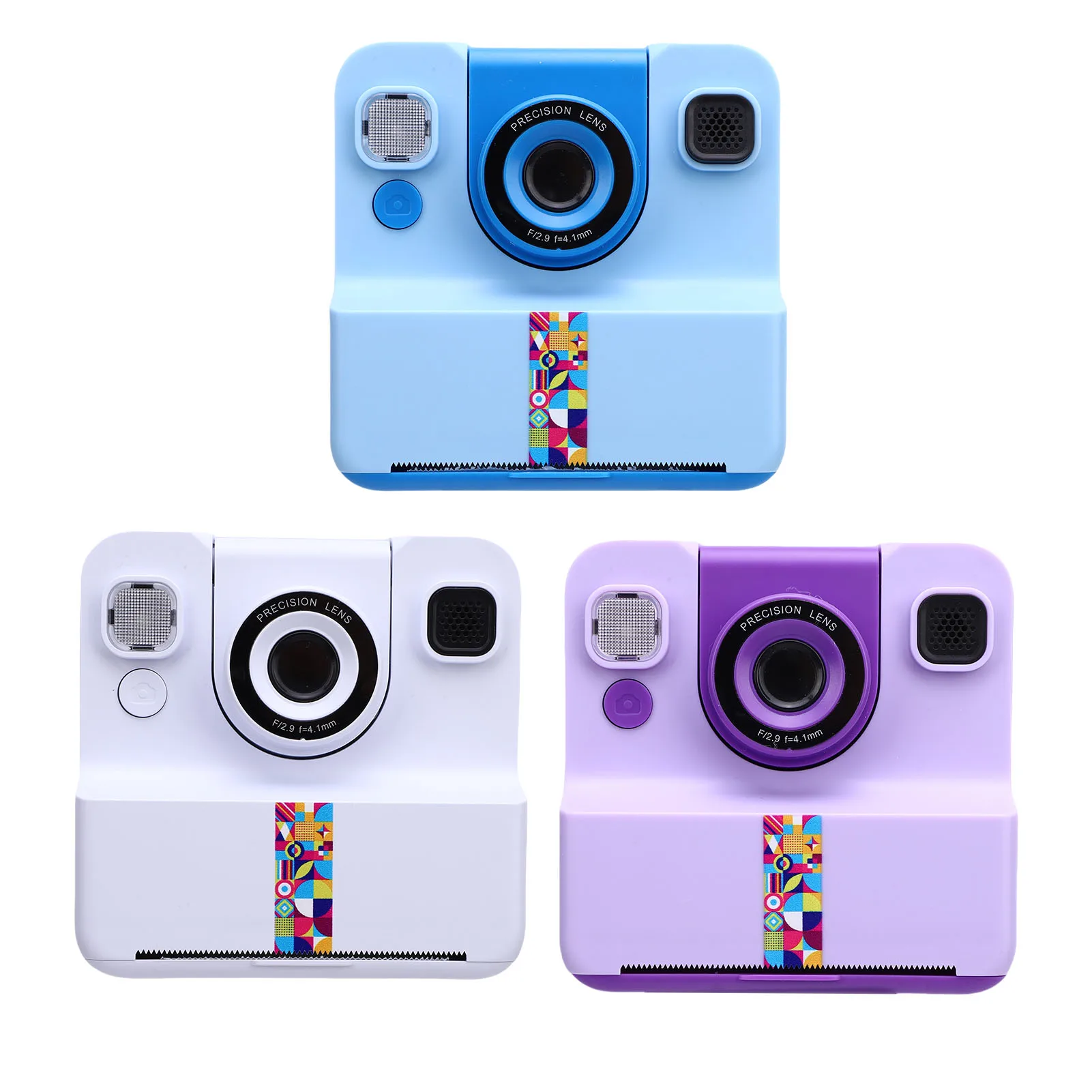 Print Camera Thermal Printing Rechargeable 2.4in HD Screen Student Camera 24MP Photo 1080P Video for Students Creators