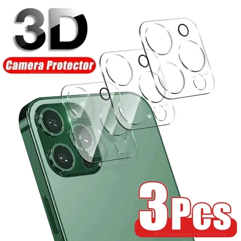 3D HD Back Camera Glass Protectors for iPhone 16 11 12 Pro Max 13Mini Lens Protective Glass Film on IPhone 14 15 PRO MAX XS XR