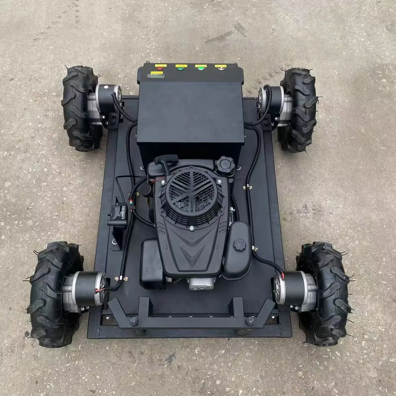 Hot Selling Industrial Electric  224CC Small Crawler Remote Control Lawn Mower Wasteland Reclamation All-Terrain